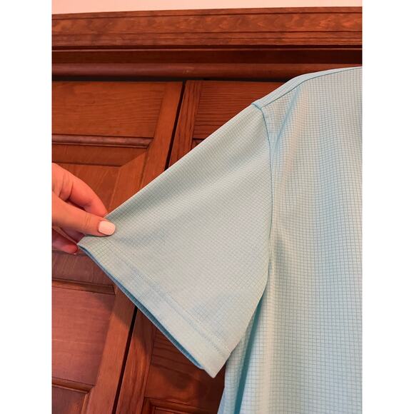 IZOD Golf Men's Performance Grid Short Sleeve Stretch Polo Shirt-Legacy Size L - Picture 6 of 10